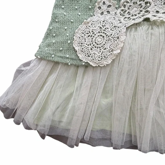 Anthropologie sage green mini dress Size Small - Picture 5 of 10